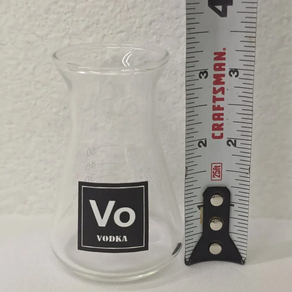 Vodka Science Beaker Shot Glass, Barware, Kitchenware, Drinkware